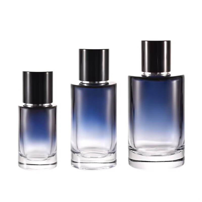 Nouveau design 30ml 50ml 100ml Flacon de parfum avec couleur progressive