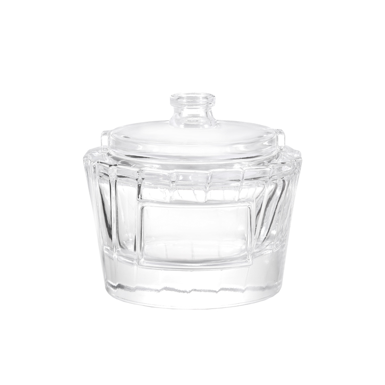 Bouteille de parfum créative en forme de crème glacée – Emballage de parfum en verre inspiré des desserts mignons avec couvercle personnalisé