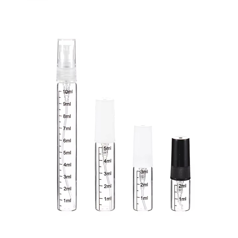 Flacons de parfum en verre tubulaire de 2 ml 3 ml 5 ml 10 ml 
