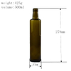 Bouteilles d'huile d'olive en verre vert foncé de 500 ml 