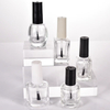 Bouchon et brosse de bouteille de vernis à ongles transparent vide, vente en gros de 15ml