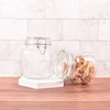 Pot en verre hermétique à boucle de 750 ml 1000 ml