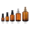 Bouteille de lotion cosmétique ambre 15ml 30ml 60ml 100ml 200ml, nouvelle conception avec pompe