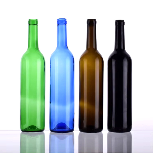 Bouteille de Vodka de vin en verre de forme de Bordeaux vide en gros de 1000 ml