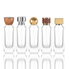 Bouteille de parfum en verre à facettes de luxe avec bouchon en métal, emballage de parfum de qualité supérieure à base épaisse