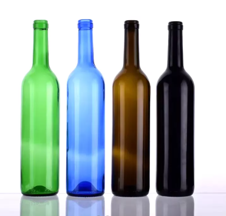 Bouteille de Vodka de vin en verre de forme de Bordeaux vide en gros de 1000 ml 