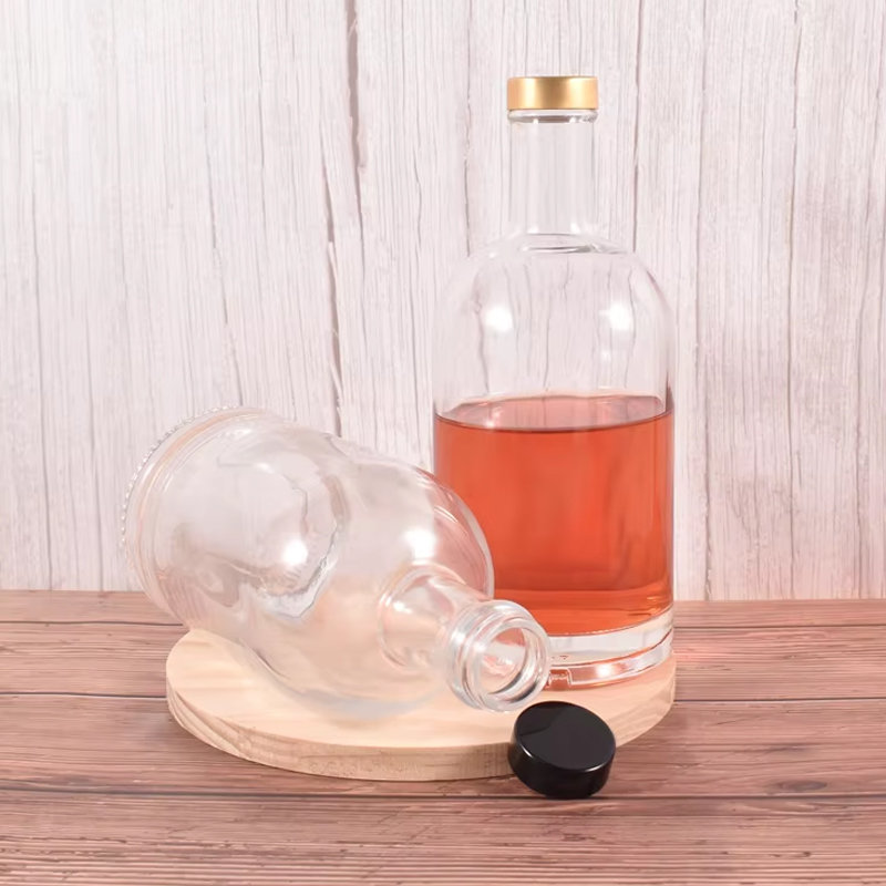 Bouteilles en verre de vodka fantaisie de 750 ml 