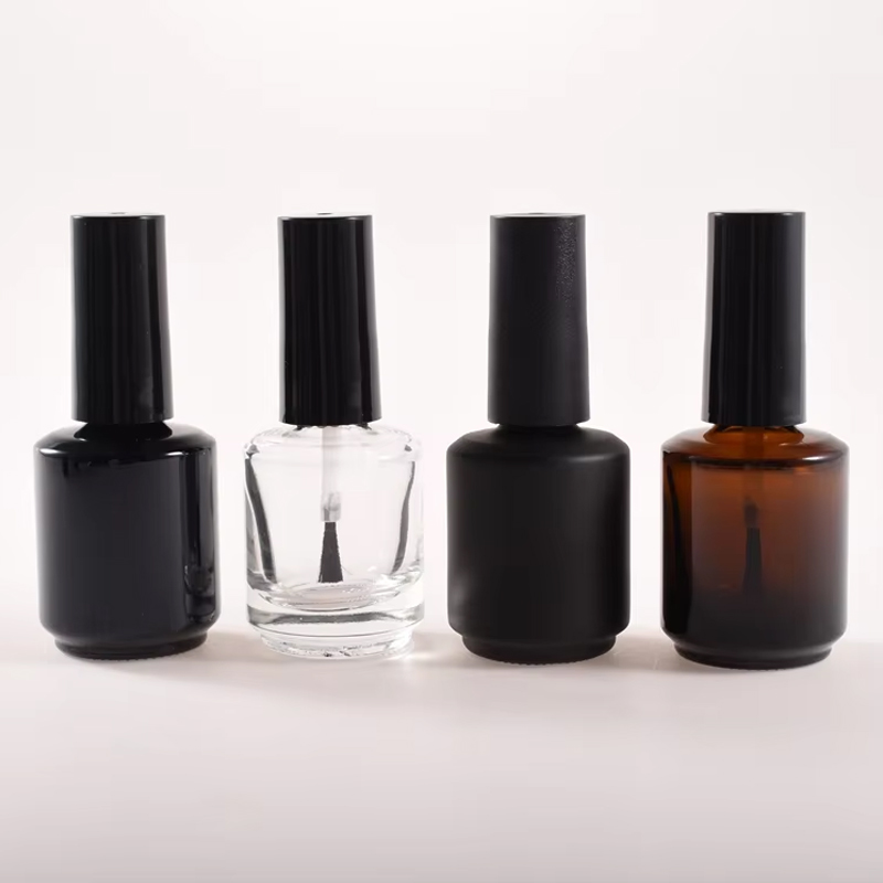 Flacon de vernis à ongles de 15 ml avec bouchon brosse