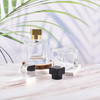  Bouteille de luxe en verre de parfum Transparent vide rectangulaire avec capuchon, 100ml, 50ml, 30ml