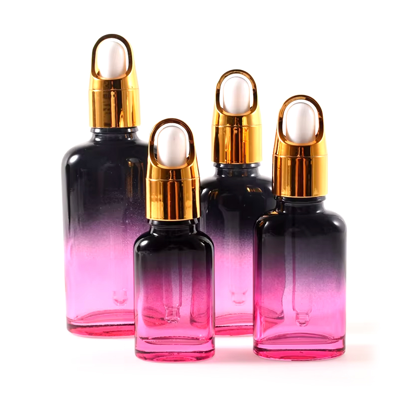 Verre dégradé écologique 10 ml 20 ml 30 ml 50 ml flacon compte-gouttes en verre d'huile essentielle de sérum Unique Recyclable