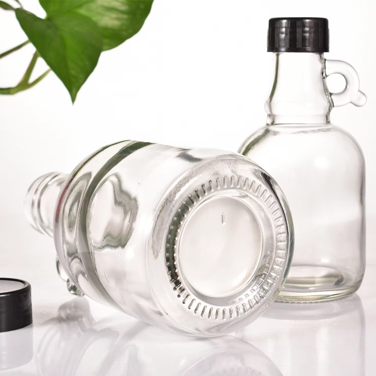 Mini bouteille vide de sirop d'érable contre la toux de sucre 250 ml 500 ml avec poignée