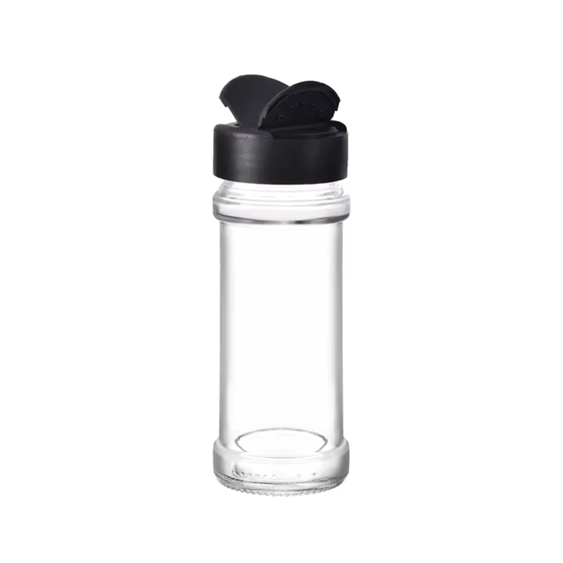 Pots à épices en verre transparent, bouteille de mélange d'assaisonnement de 100 ml 