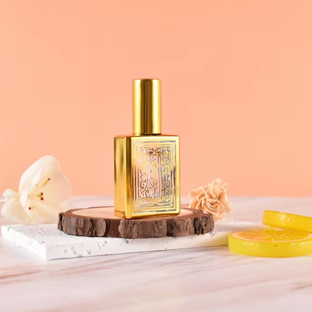 Bouteille de parfum en or de style arabe du Moyen-Orient de haute qualité de 16 ml