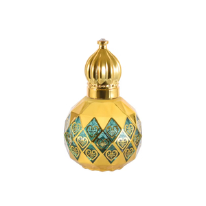 Rouleau essentiel doré sphérique de luxe de 10ml, flacons de parfum arabe à roulettes