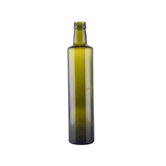 Bouteilles d'huile d'olive en verre vert foncé de 500 ml 