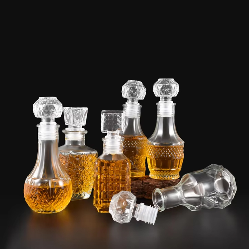Ensemble de carafe en verre à whisky en cristal