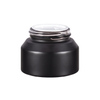 Pot de crème en verre transparent de 10g 30g 50g avec couvercle en plastique brillant qui a de bonnes performances d'étanchéité pour retarder la détérioration oxydative