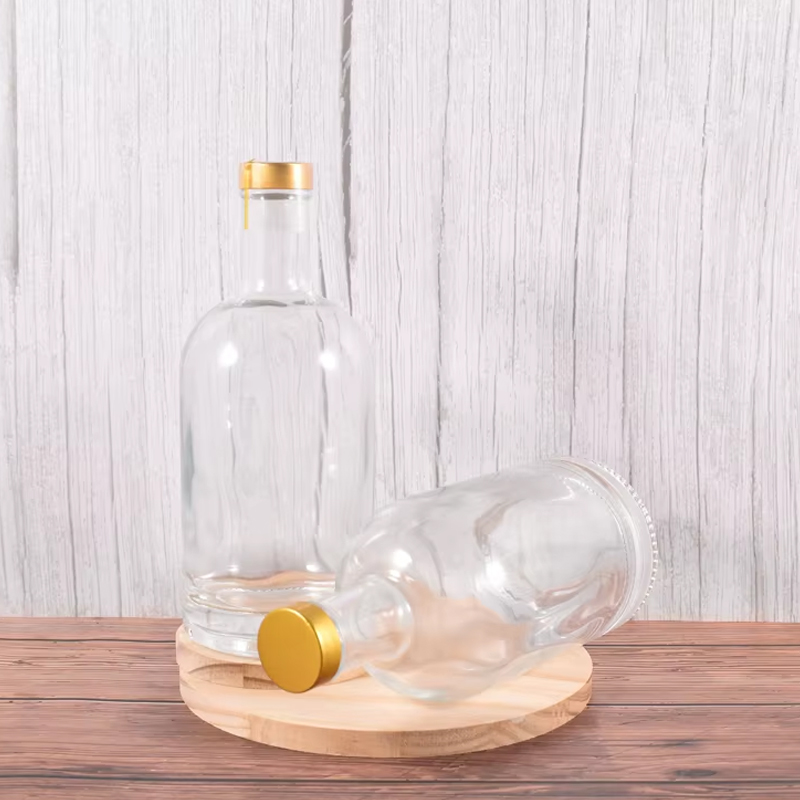 Bouteilles en verre de vodka fantaisie de 750 ml 