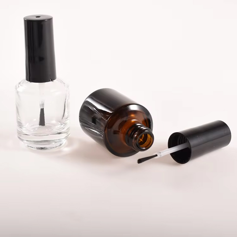 Flacon de vernis à ongles de 15 ml avec bouchon brosse
