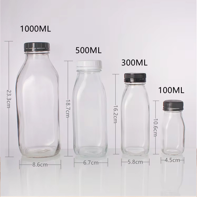 Stockez votre maison Litre 100 ml 300 ml 500 ml 1000 ml Bouteille de lait