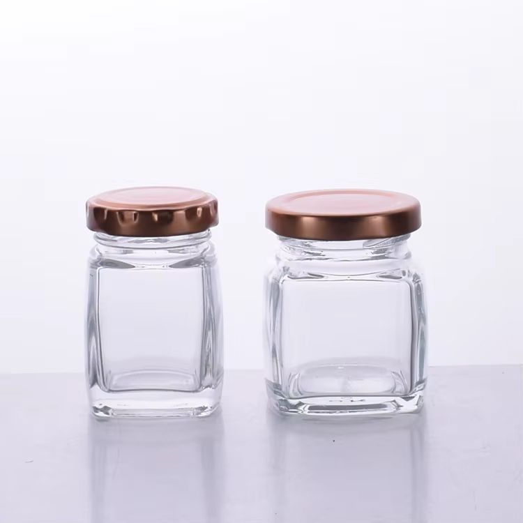 Récipient de stockage de nourriture carré en verre avec couvercle scellé