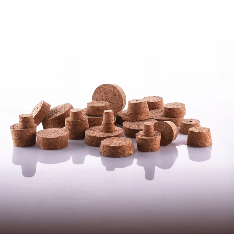 Bouchon de liège en bois naturel personnalisé, bouchon de liège en bois pour pot de bouteille en verre