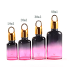 Verre dégradé écologique 10 ml 20 ml 30 ml 50 ml flacon compte-gouttes en verre d'huile essentielle de sérum Unique Recyclable