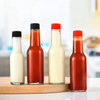 Ventes chaudes petite bouteille en verre 90 ml 250 ml 150 ml bouteilles Woozy pour verre de sauce piquante