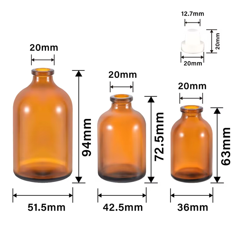 Petite ouverture personnalisée 30 ml 50 ml 100 ml bouteille d'arôme de diffuseur de roseaux en verre ambré