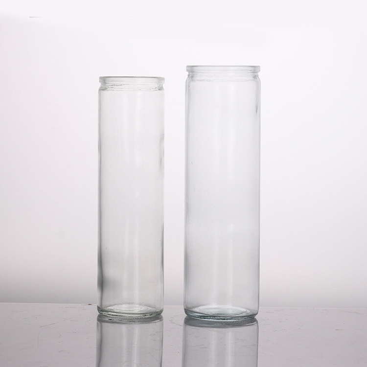 Pot en verre de bougie de prière de 7 jours en gros