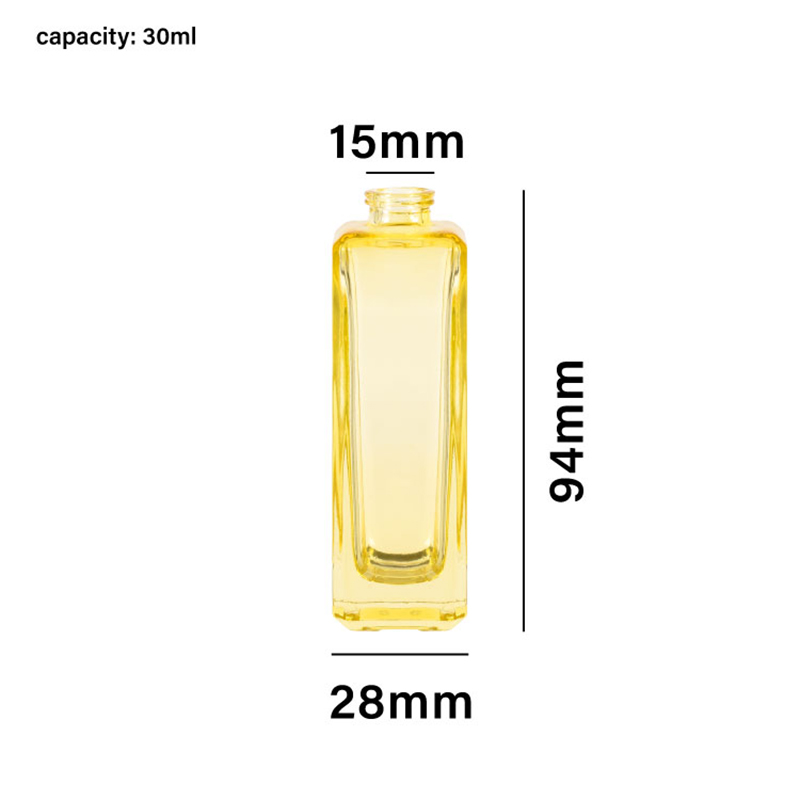 Bouteilles de parfum de voyage, flacons de pulvérisation en verre transparent de 30ml, bouteilles de parfum de couleur rechargeables, récipient d'huile cosmétique
