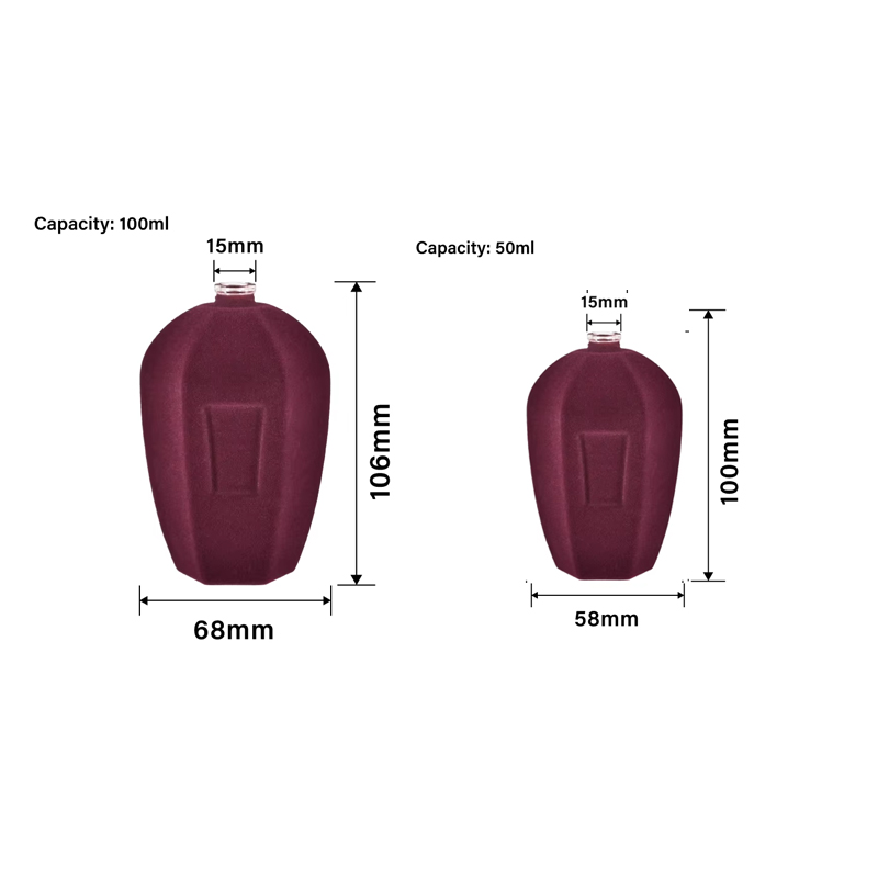 Bouteilles en verre de parfum coloré fantaisie de flocage personnalisé