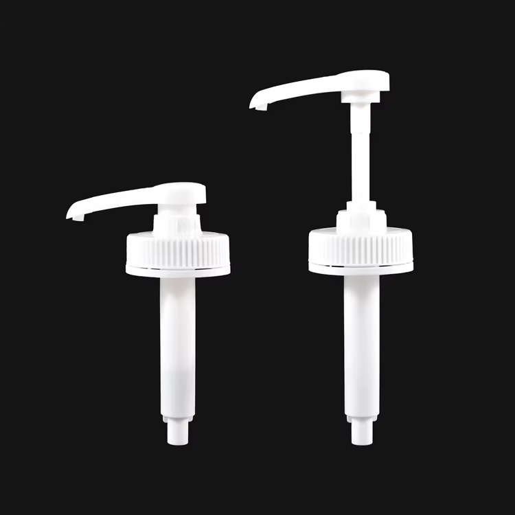 Pompe blanche pour bouteille en verre transparent de 3L