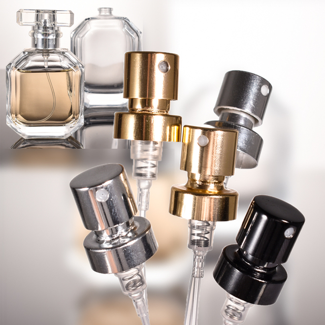 Atomiseur de parfum de jet de pompe de cuir embouti de pulvérisateur de bouteille de parfum de 13mm 15mm