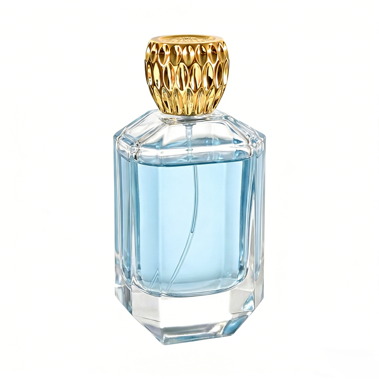 Bouteille de parfum en verre de luxe de 30 ml, 50 ml, 100 ml, avec bouchons personnalisés, emballage de parfum vide de qualité supérieure