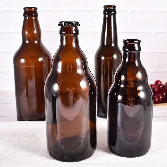 Bouteilles de bière en verre vides marron 500 ml