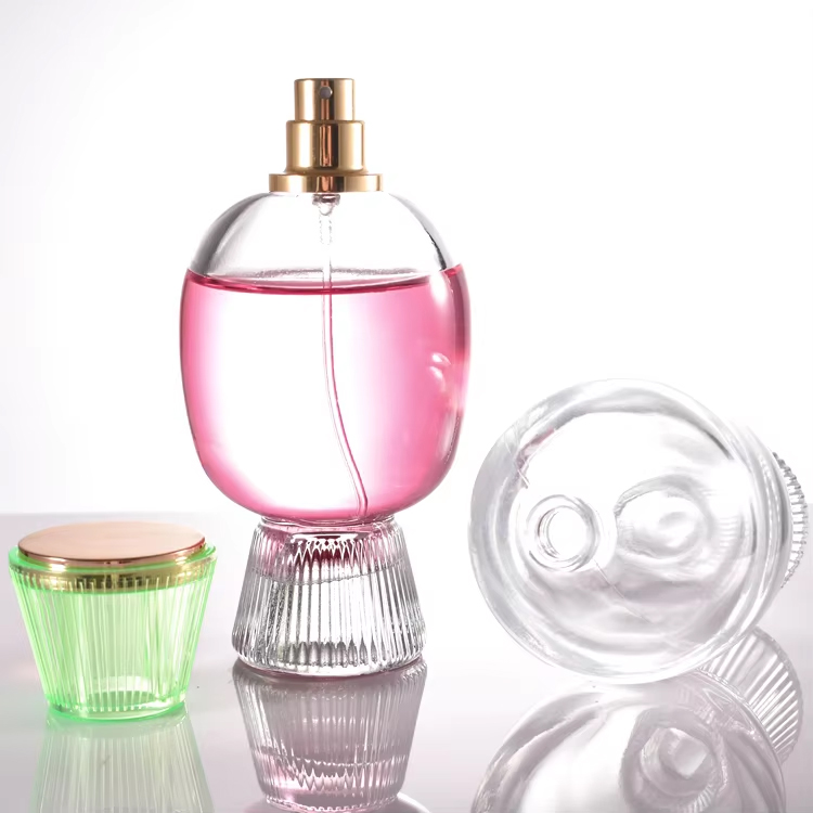 Bouteilles de parfum personnalisées, nouveau Design, bouteille de parfum en forme de bonbon, bouteille de parfum de luxe de 100ml avec boîte pour cadeaux