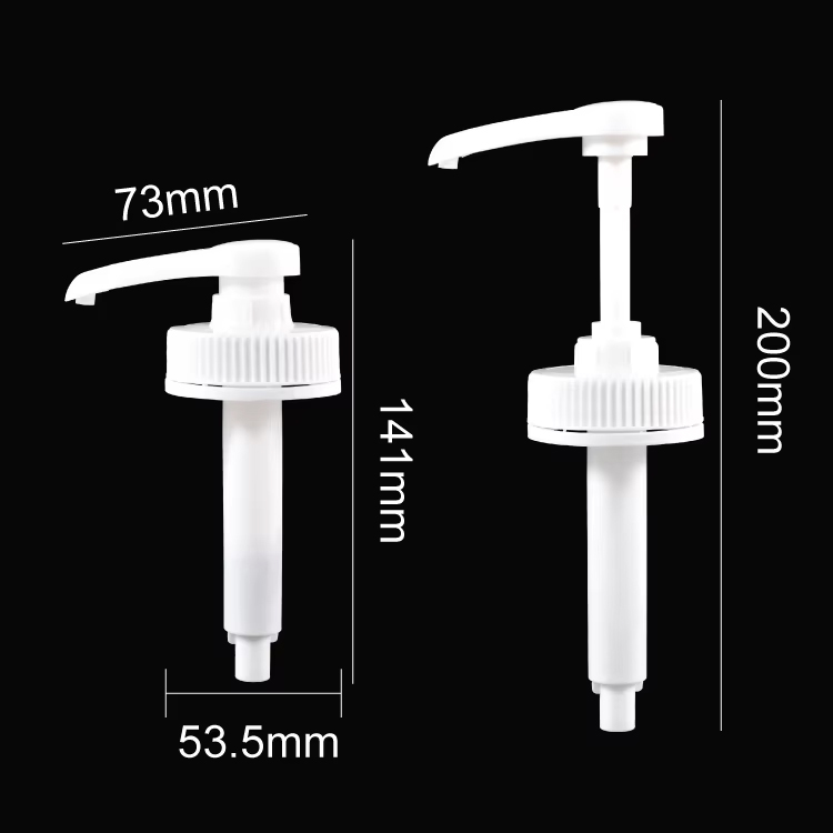 Pompe blanche pour bouteille en verre transparent de 3L