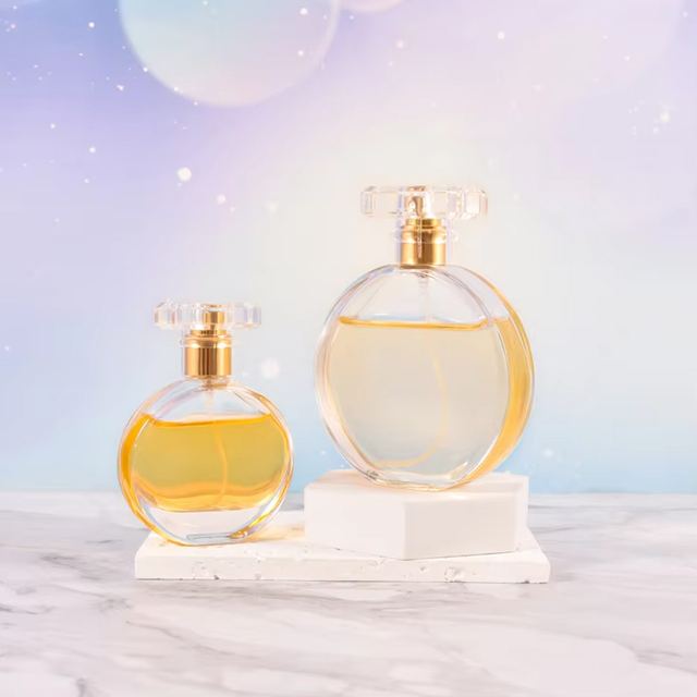 30 ml 50 ml 100 ml bouteilles de parfum en verre à bouche oblate moderne