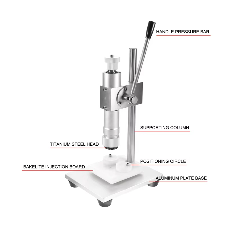 Machine de remplissage et de capsulage de bouteilles de parfum, outil de sertissage manuel pour bouteilles de parfum