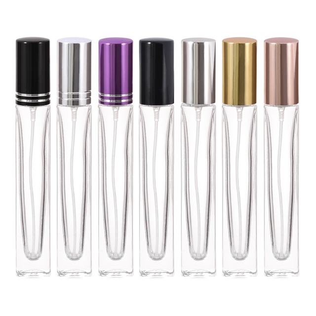 3 ml 5 ml 6 ml 9 ml 10 ml 15 ml 20 ml Mini bouteille de parfum de voyage carrée fabricant fournisseur d'usine 