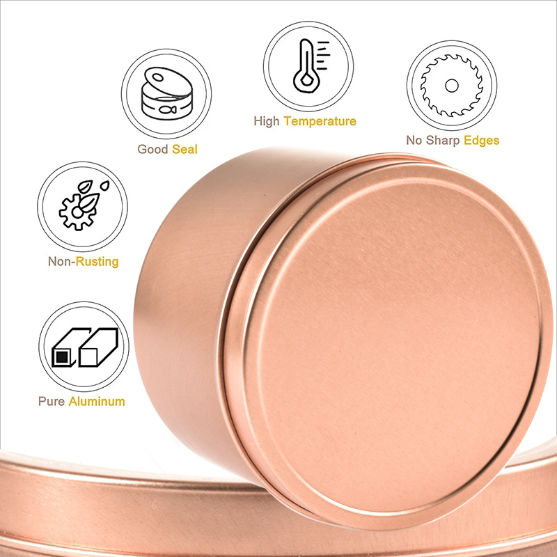 Bougie en gros étain 250 ml vide pot de bougie parfumée en métal