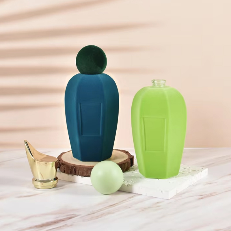 Bouteilles en verre de parfum coloré fantaisie de flocage personnalisé