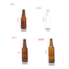 Fabricants de bouteilles de bière en verre 250 ml 275 ml 330 ml 500 ml bouteille en verre transparent bouteille en verre de limonade vide