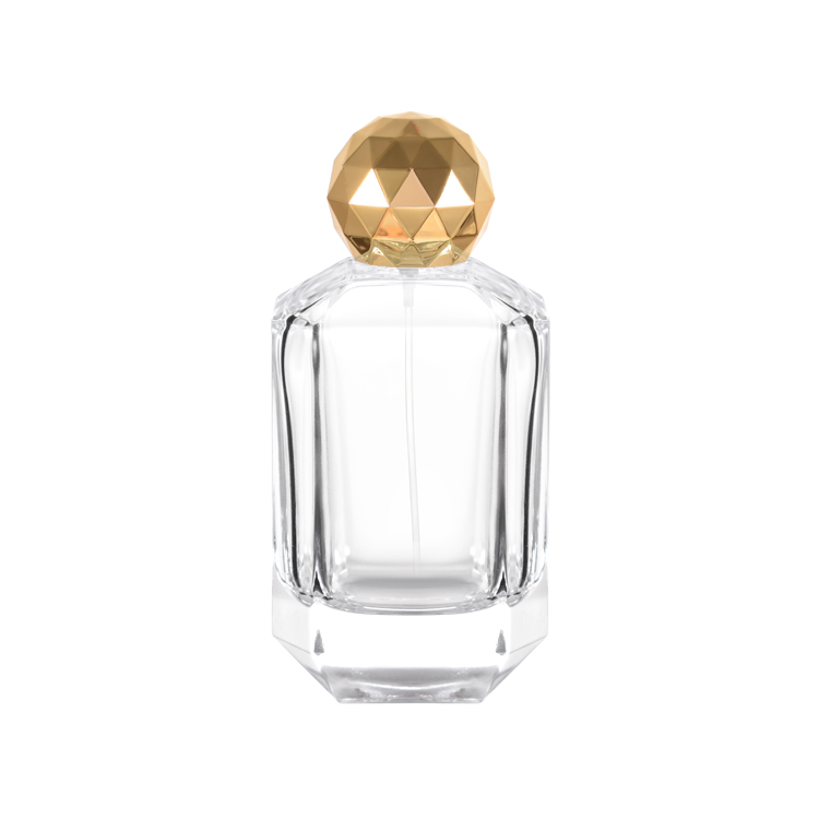 Bouteille de parfum en verre de luxe de 30 ml, 50 ml, 100 ml, avec bouchons personnalisés, emballage de parfum vide de qualité supérieure