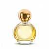  Bouteille de parfum en verre sphérique de luxe avec bouchon en or, emballage de parfum personnalisé haut de gamme