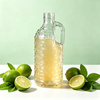 Bouteille de jus en verre de 1000ml avec poignée, bouteille de boisson en verre réutilisable de grande capacité pour jus, infusion à froid de limonade