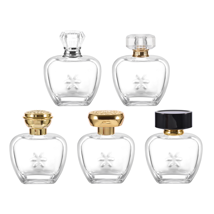 Bouteille de parfum en verre personnalisée avec bouchon en cristal Fabricant de bouteilles de parfum en gros