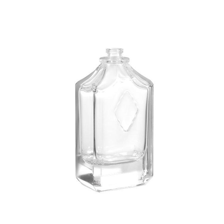 Fabricant de bouteilles de parfum en verre transparent de luxe, bouteilles de parfum vides personnalisées, vente en gros 100ml