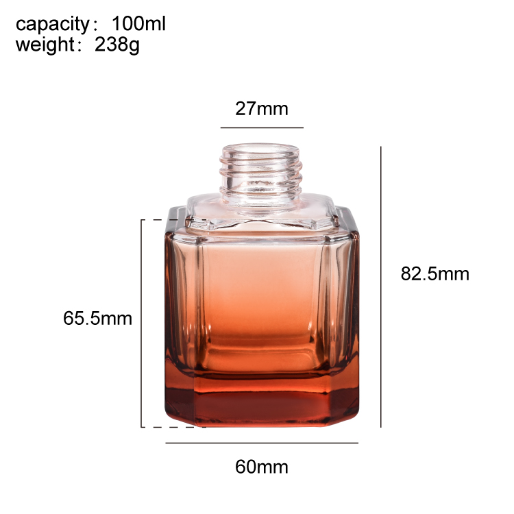 Diffuseur de roseaux d'aromathérapie pour la maison, bouteille carrée en verre avec bouchon en bois, décoration de parfum de pièce, cadeau